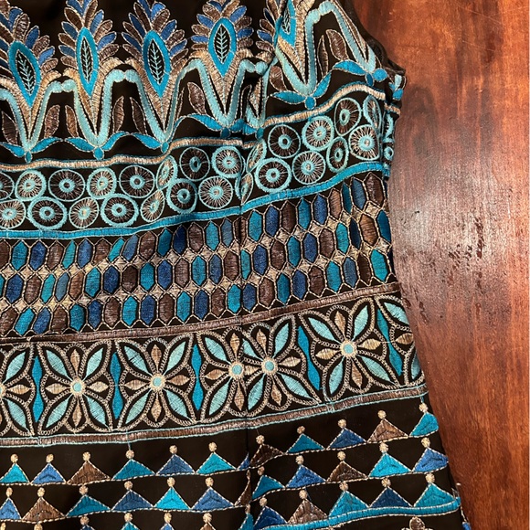 Inc international concepts sleeveless sheath dress blue, silver and black - Picture 3 of 9